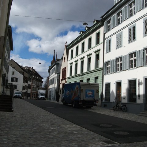 Entlang der ehemaligen Stadtmauer - Rittergasse - Foto von Franz König. Vergrösserte Ansicht