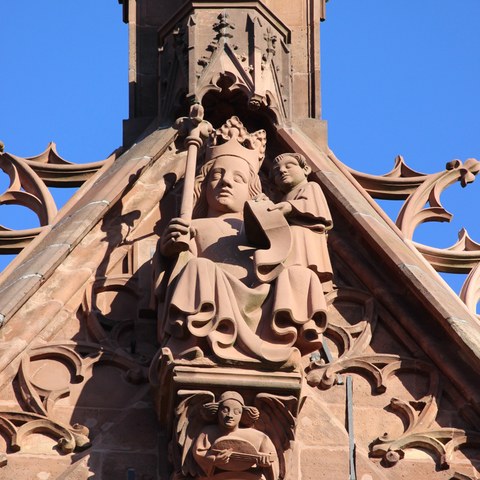 Münster Maria Fassade - Foto von Franz König. Vergrösserte Ansicht