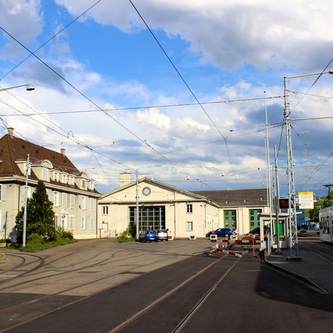 St. Alban - Depot Dreispitz Foto von Franz König. Vergrösserte Ansicht