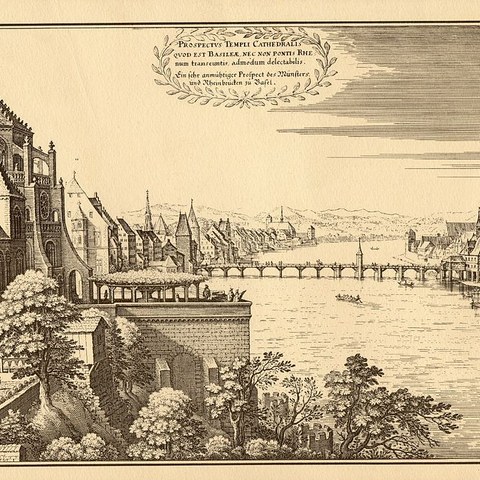 Basel Merian 1648 von Wikimedia Commons. Vergrösserte Ansicht
