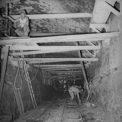 Bau des Birsigtunnels Hö A 19844 b aus dem Staatsarchiv Basel-Stadt. Vergrösserte Ansicht